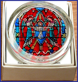 CATHEDRAL 'STAINED GLASS WINDOW' PAPERWEIGHTS
